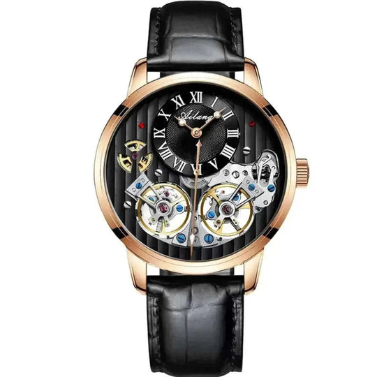 double tourbillon complication | sapphire crystal glass | stainless steel case | energy saving