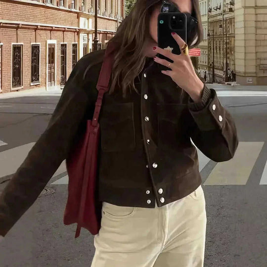 Fashion Trend Comfortable Lapel Shirt Coat L - main product image