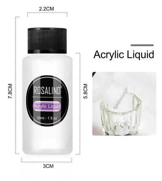 professional acrylic nail kit | glass dappen dish included | acrylic liquid and powder set | energy saving