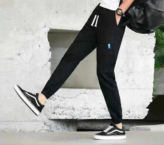 quick-dry fabric pants | elastic waistband with drawstring | lightweight athletic pants | ultrasonic cleaning