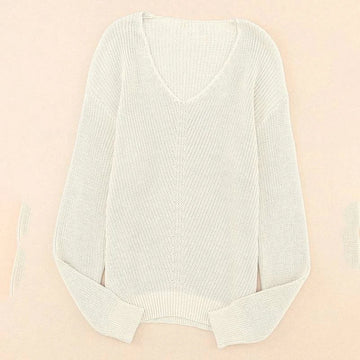 long sleeve womens sweater | autumn slim fit pullover | threaded sweater for women | energy saving