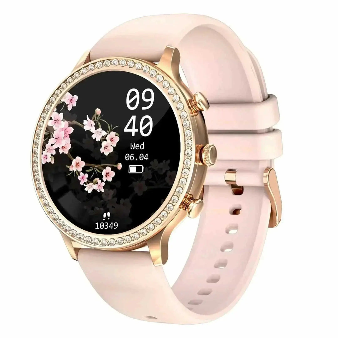 Bluetooth Call Of Women's Smart Silicone Watch Steel silver - reverse side showing construction