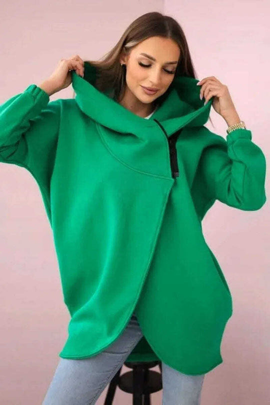 Women's Plus Size Solid Color Coat Meifu Market
