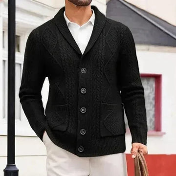 Cardigan Men's Sweater Jacket Long-sleeved Casual Men's Clothing - Meifu Market
