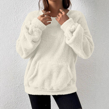 Women's Casual Fashion Solid Color Long-sleeved Sweater Meifu Market