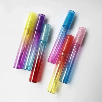 refillable glass perfume bottles | 6 color mist spray bottles | travel size perfume atomizers | energy saving
