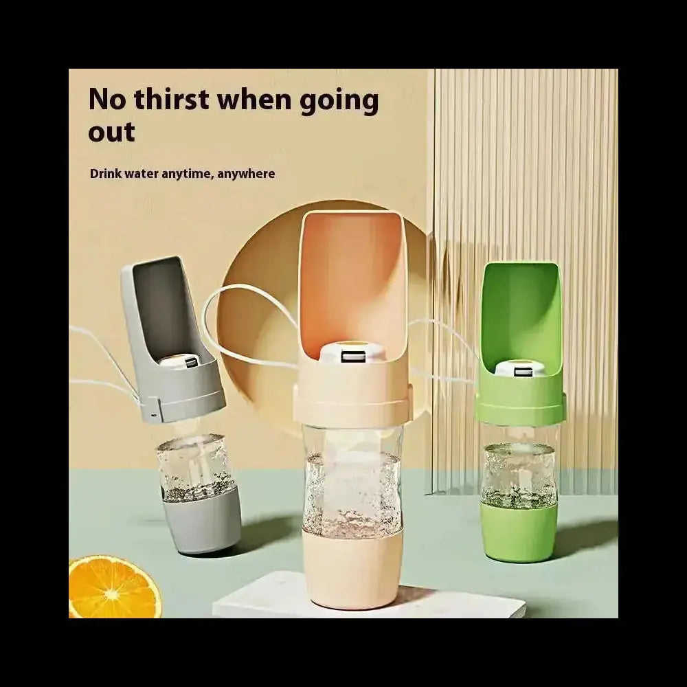 2-in-1 Travel Dog Water Bottle - Portable Pet Dispenser & Feeder - Meifu Market