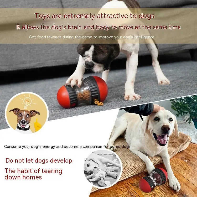 Food Dispensing Dog Toy Tumbler Leaky Food Ball Puzzle Toys Interactive Slowly Feeding Protect Stomach Increase Intelligence Pets Toy Pet Products Meifu Market