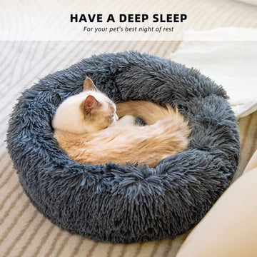 Dog Beds For Small Dogs Round Plush Cat Litter Kennel Pet Nest Mat Puppy Beds Meifu Market