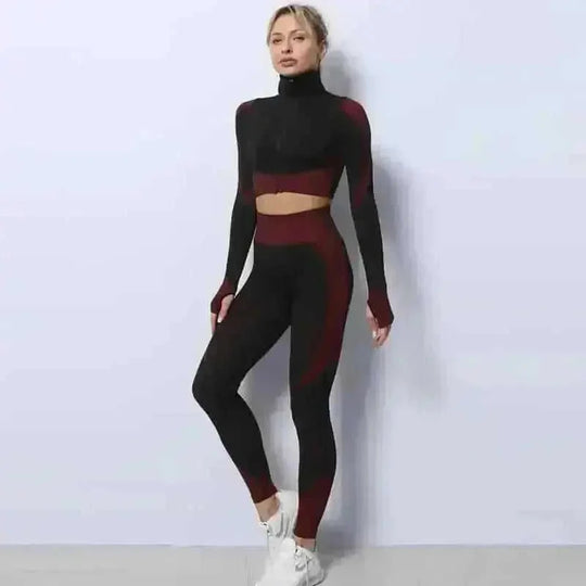 3PCS Yoga Set Seamless Sport Set Women Gym Clothing Leggings Women Crop Top Sports Bra Women Fitness Gym Set Womens Outfit...