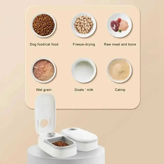 Automatic Pet Feeder Smart Food Dispenser For Cats Dogs Timer Stainless Steel Bowl Auto Dog Cat Pet Feeding Pets Supplies...