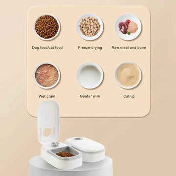 Automatic Pet Feeder Smart Food Dispenser For Cats Dogs Timer Stainless Steel Bowl Auto Dog Cat Pet Feeding Pets Supplies Meifu Market