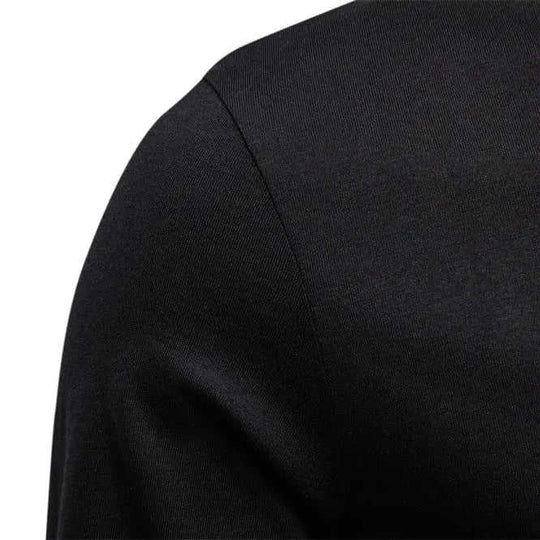 Mens V Neck Slim Fit Base Layer Shirt Khaki - in use demonstration
