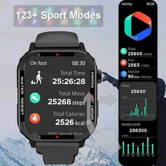 Bluetooth Sports Smartwatch Blood Pressure Blood Oxygen Monitoring - Meifu Market