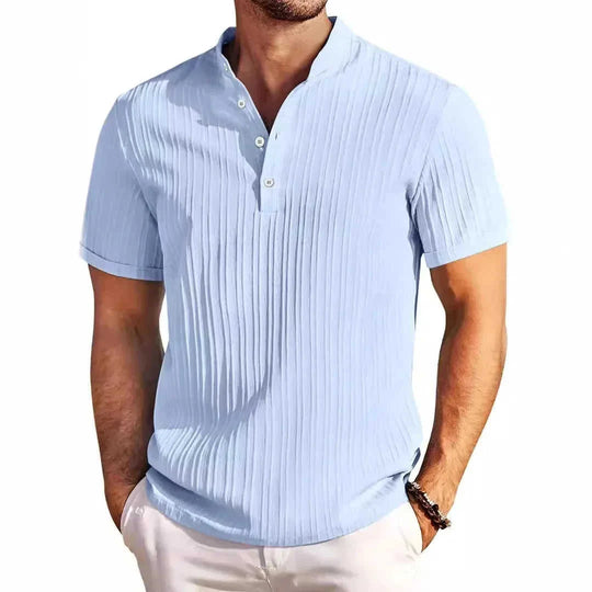 stretch-cotton polo shirt | breathable fabric short sleeve | moisture-wicking mens t-shirt | energy saving
