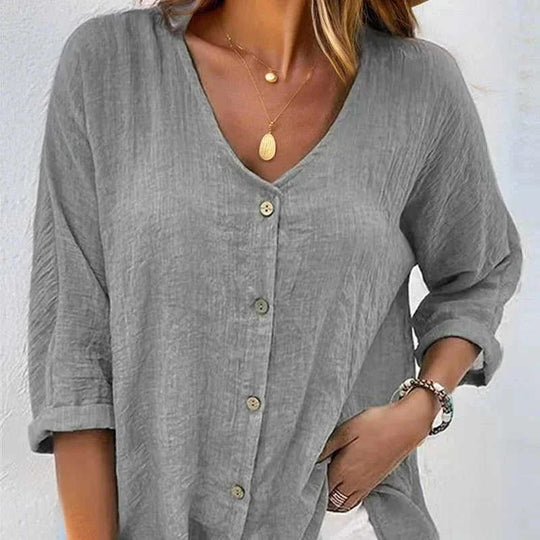 lightweight cotton fabric | breathable summer tops | v-neck tshirt women | ultrasonic cleaning
