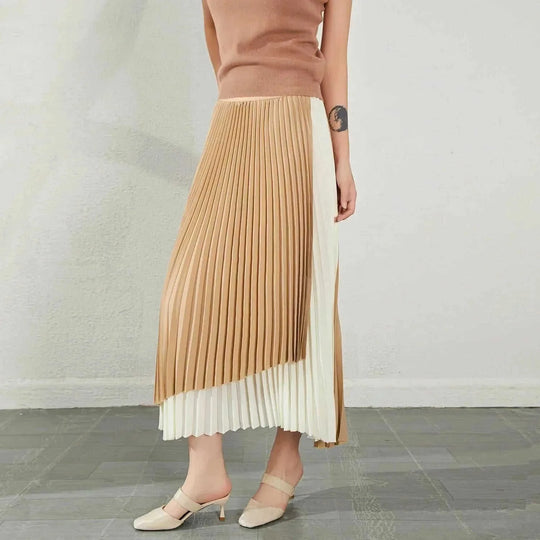 high-waist chiffon skirt | summer floral maxi skirt | lightweight chiffon fabric | ultrasonic cleaning