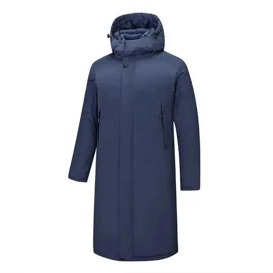 windproof waterproof jacket | heavy cotton shell coat | long outdoor jacket | ultrasonic cleaning