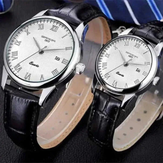 slim profile unisex timepiece | stainless steel case construction | business casual accessory | energy saving