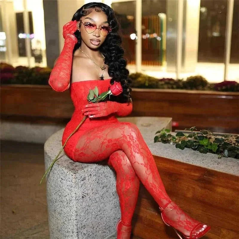 seamless body stocking suit | stretchy lace fabric | womens fashion bodysuit | ultrasonic cleaning