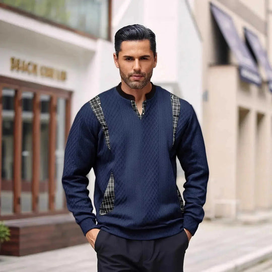 thermal insulated pullover | lightweight wool blend sweater | cold weather layering piece | energy saving