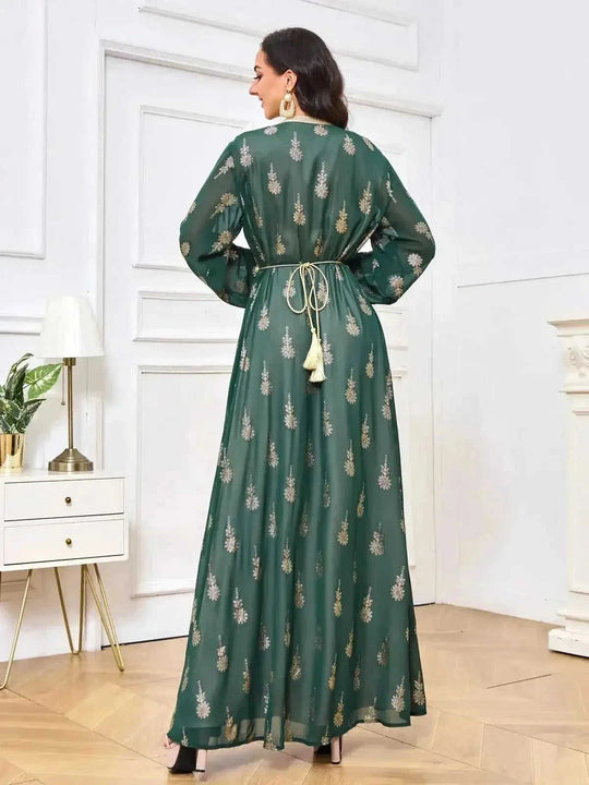 premium cotton blend fabric | plus size abaya dress set | modest islamic clothing women | energy saving