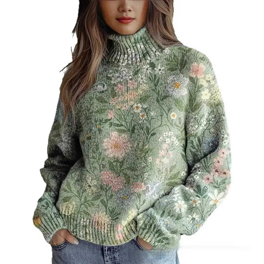 New Christmas Abstract Printing Casual Cloak Coat Cardigan Meifu Market