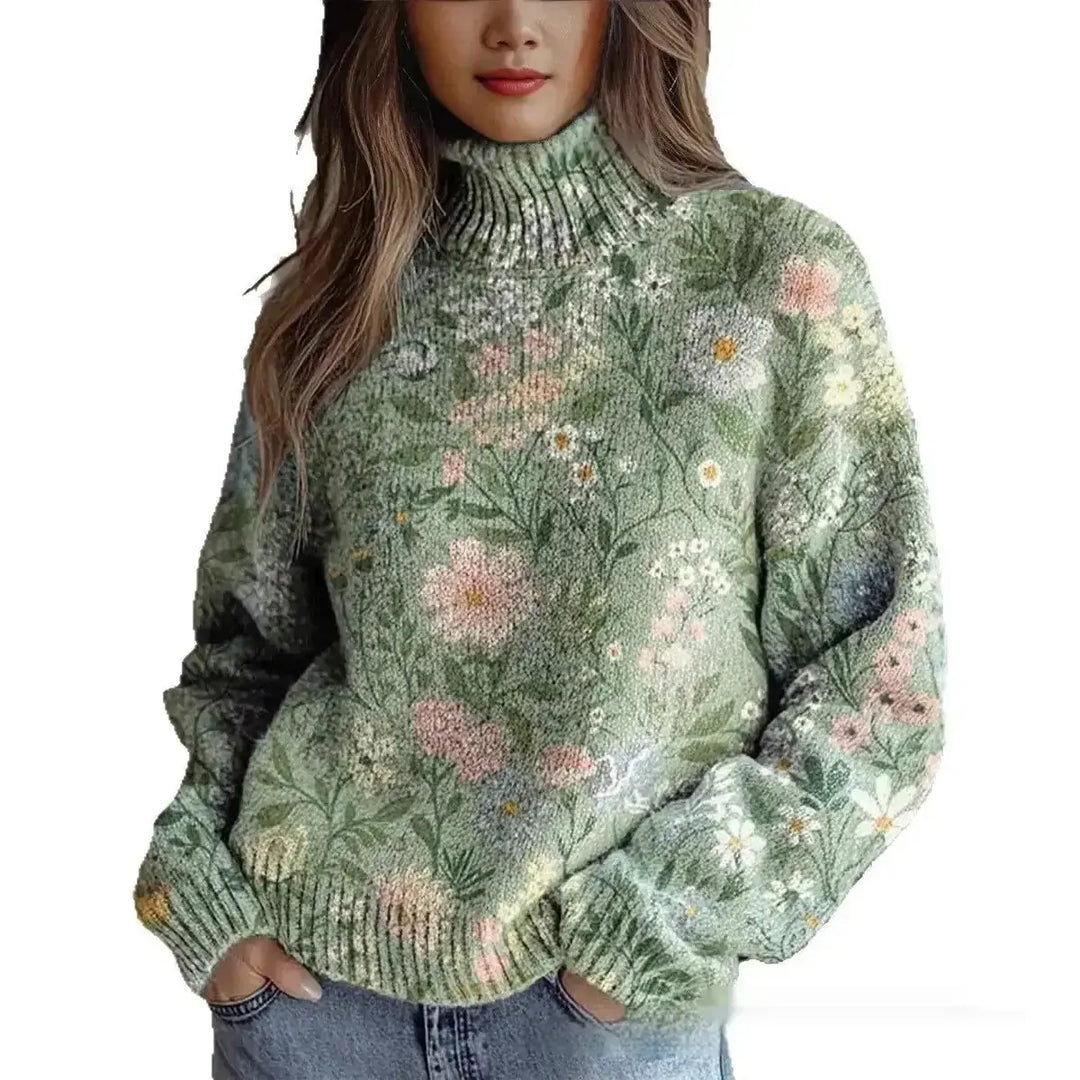 New Christmas Abstract Printing Casual Cloak Coat Cardigan Meifu Market