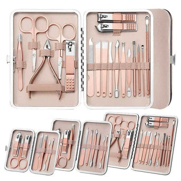 pedicure tool set for home use | heavy duty cuticle nippers | free shipping nail grooming kit | ultrasonic cleaning