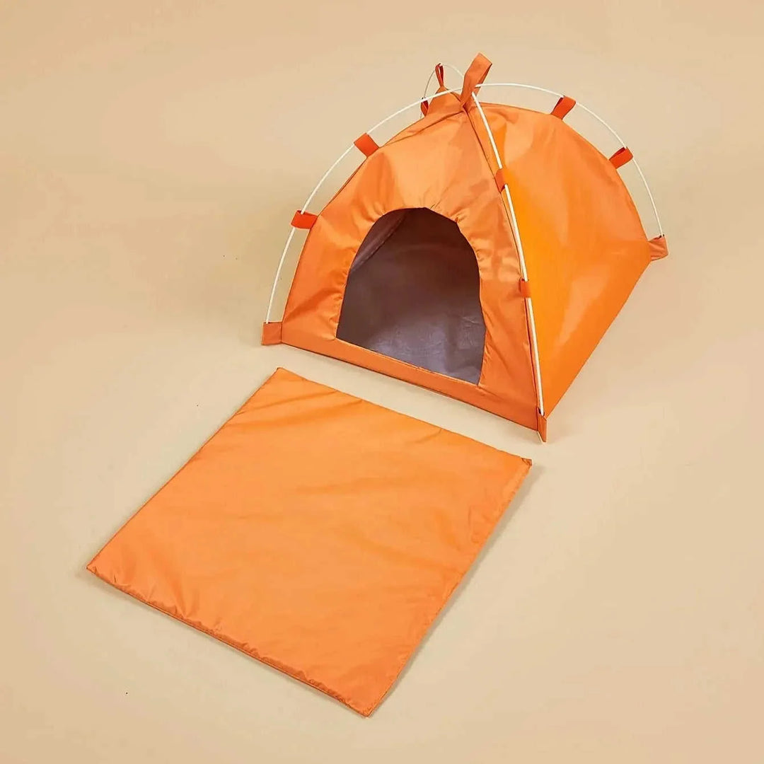 foldable pet tent with mat | waterproof pet tent | portable dog tent | ultrasonic cleaning