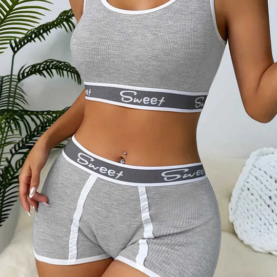 Workout Underwear Cotton Wide-brimmed Letters Sports Underwear Suit Meifu Market