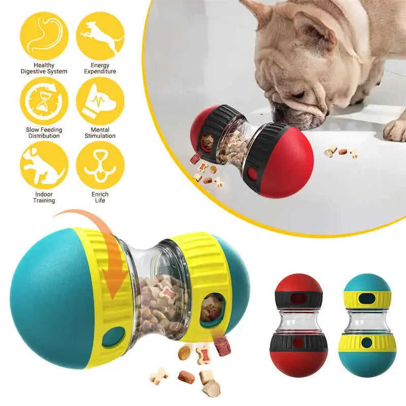 Food Dispensing Dog Toy Tumbler Leaky Food Ball Puzzle Toys Interactive Slowly Feeding Protect Stomach Increase Intelligence Pets Toy Pet Products Meifu Market