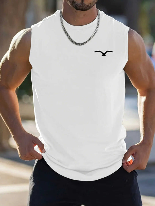 Mens Fashionable Casual Printed Sleeveless Vest 2XL - complete package contents