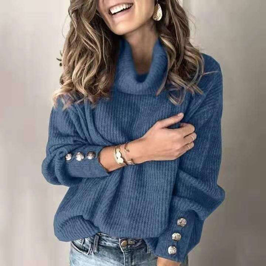Women's Lapel Pullover Knit Sweater Meifu Market