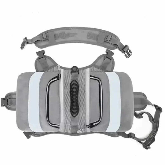 heavy-duty nylon dog backpack | large dog carrier for hiking | spacious dog backpack for camping | ultrasonic cleaning