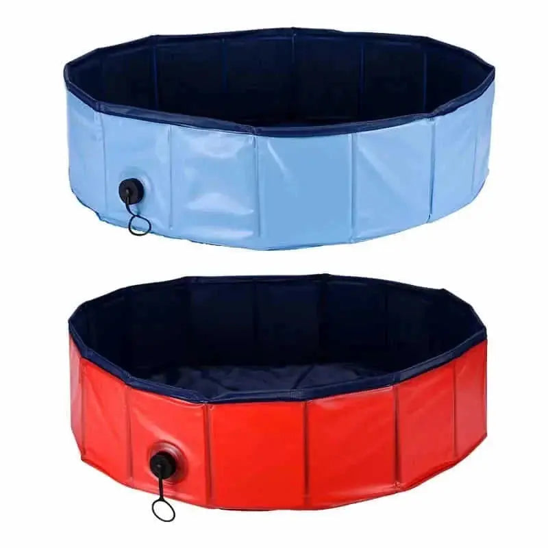 foldable pet pool for dogs | heavy-duty pvc dog pool | large foldable pet bath tub | ultrasonic cleaning