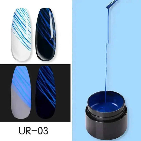 glow in the dark nail polish | uv gel nail kit | 10ml long-lasting formula | ultrasonic cleaning