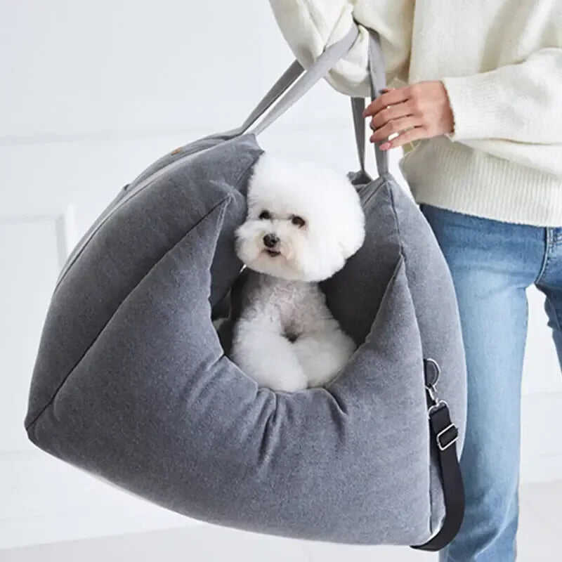 Pet Dog Car Carrier Seat Waterproof Basket Portable Car Seat Safety Travelling Mesh Hanging Bags Breathable Beds & Sofas Meifu Market