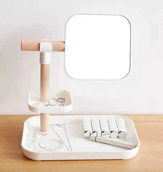 large capacity makeup organizer | portable makeup case for travel | clear lipstick and mask organizer | energy saving