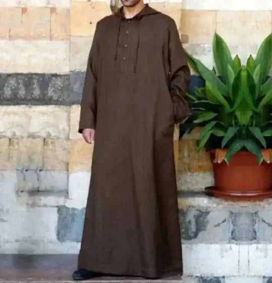 lightweight cotton fabric | breathable long sleeve robe | adjustable hooded shirt | ultrasonic cleaning