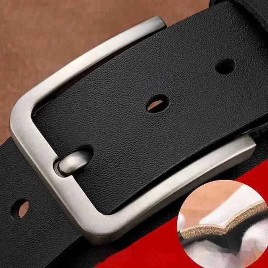 genuine cowhide leather belt | 15 inch wide mens belt | brass pin buckle belt | energy saving