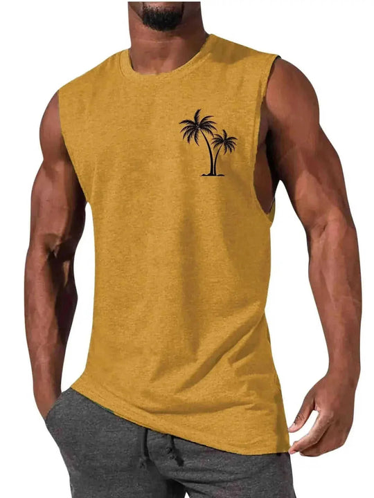 quick-dry fabric muscle tank | moisture-wicking workout vest | sleeveless athletic shirt for men | ultrasonic cleaning