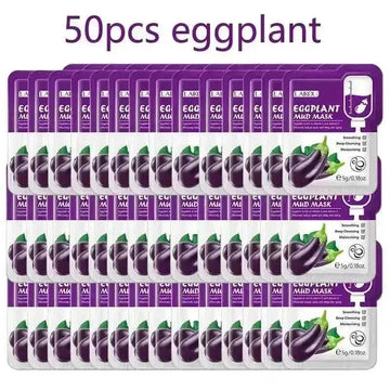 50pcs Japan Sakura Clay Mask for Face Deeply Cleansing Moisturizing Oil-Control Anti-Aging Wrinkle Pink Mud Mask Facial Skincare - Meifu Market