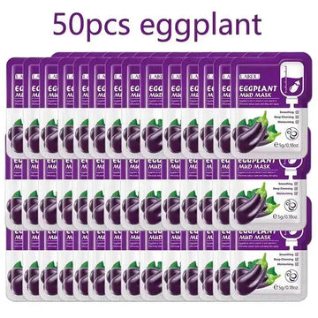 50pcs Japan Sakura Clay Mask for Face Deeply Cleansing Moisturizing Oil-Control Anti-Aging Wrinkle Pink Mud Mask Facial Skincare - japan sakura clay mask for face deeply cleansing moisturizing