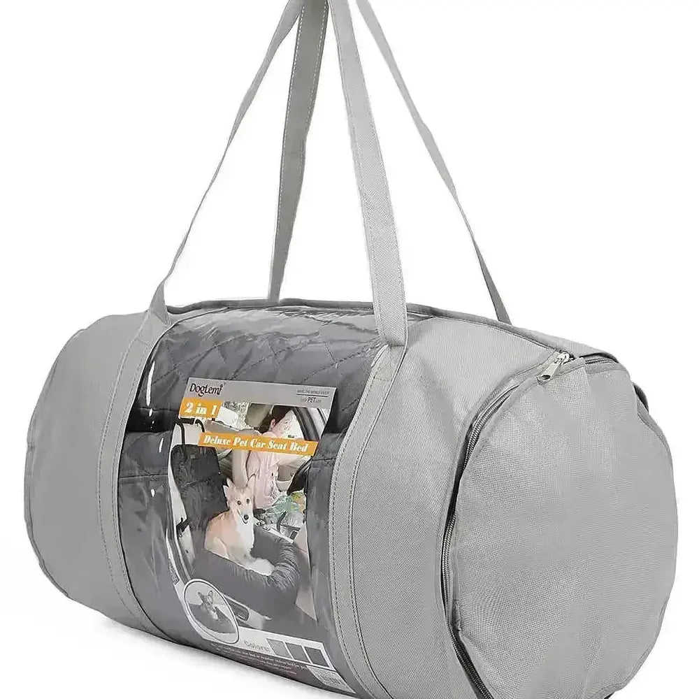 2-in-1 Pet Dog Car Seat & Carrier - Foldable Travel Bed Booster - Meifu Market