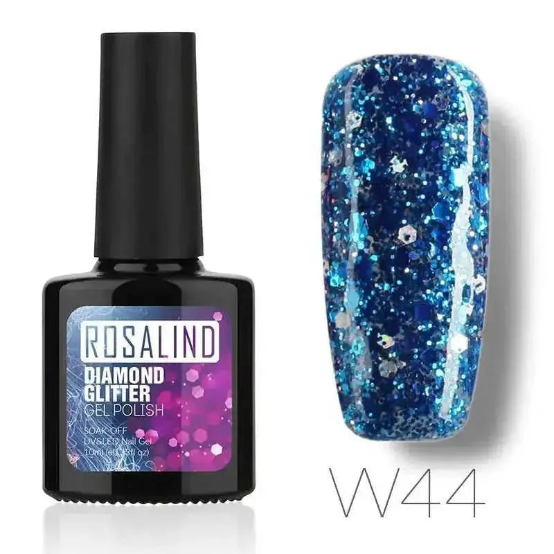 Diamond Nail Gel Polish - Reflective Glitter Gel for Nail Art | 10ml UV/LED RBW48 - available style options