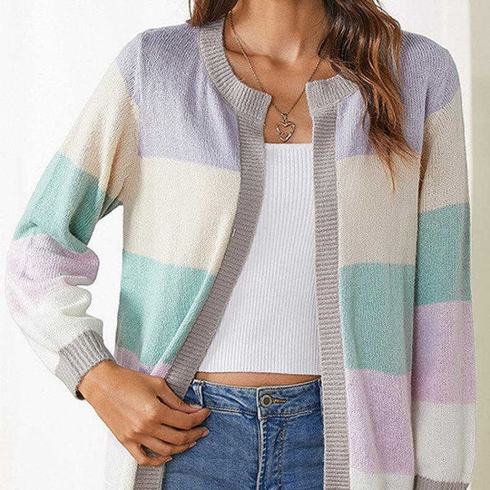 Women's Candy Color Matching Knitted Meifu Market