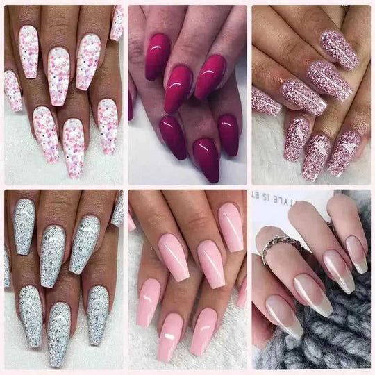 multi-color nail glue set | fast-drying nail adhesive | professional nail art glue | energy saving
