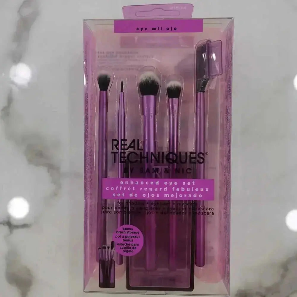 professional-grade makeup brushes | synthetic bristle brushes | 5-piece brush set | ultrasonic cleaning