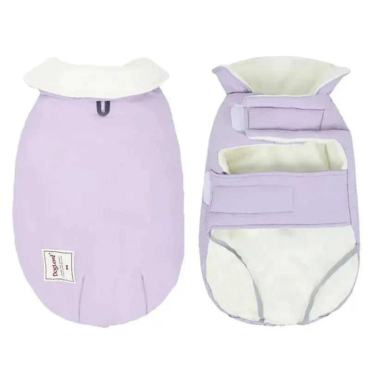cold-proof dog vest | cotton-padded turtleneck sweater | solid color pet clothes | energy saving